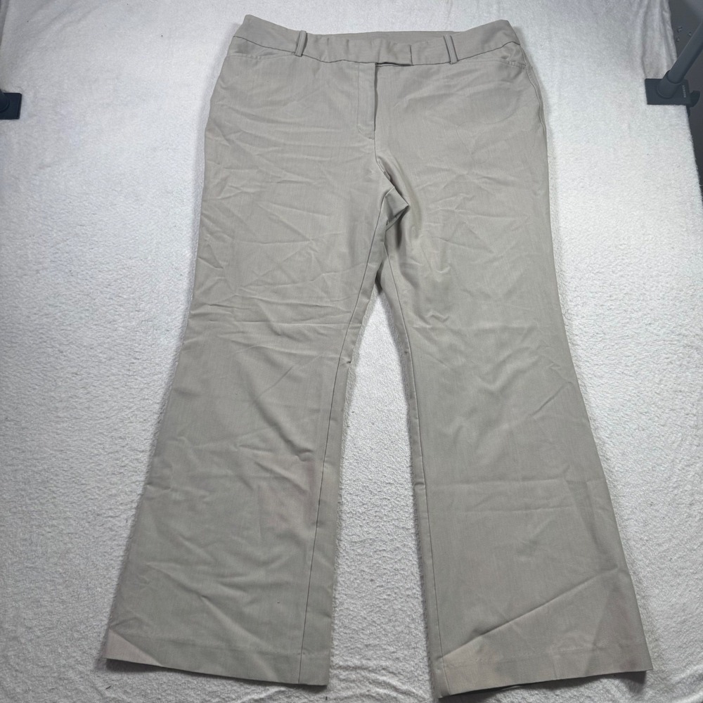 George Dress Pants Women 18 Grout Grey Excellent Bootcut Stretch Professional